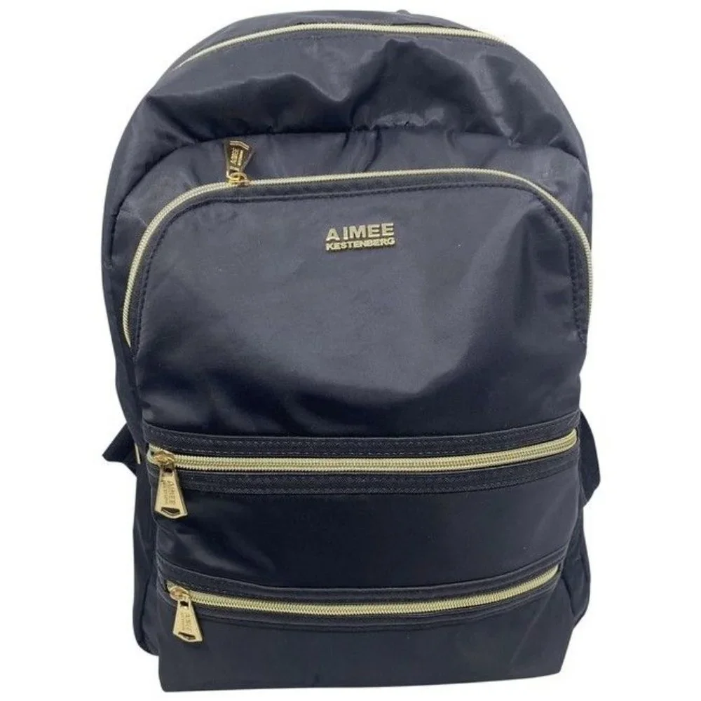 Aimee Kestenberg Super Light Positano Laptop Sleeve Black Nylon Backpack - Picture 1 of 9